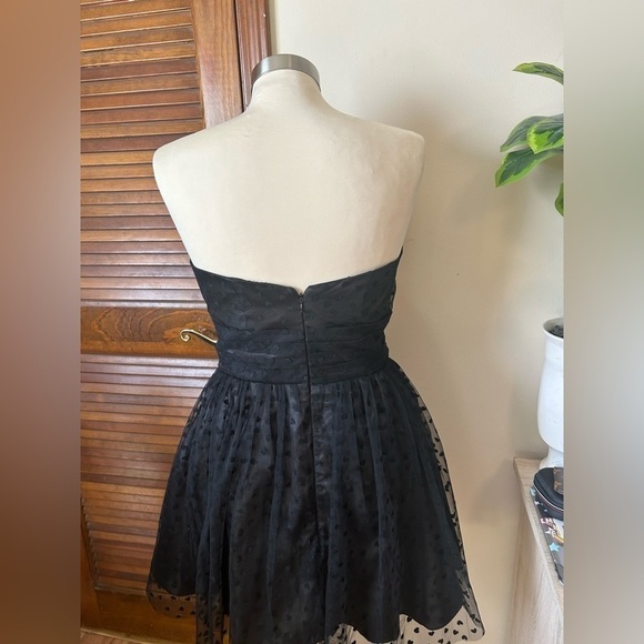 Unique Vintage Y2K Black Formal Mini Dress - Picture 4 of 6